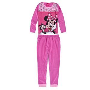 Textiel Trade Toddler Girl's Minnie Mouse Long Sleeve Pajama Set